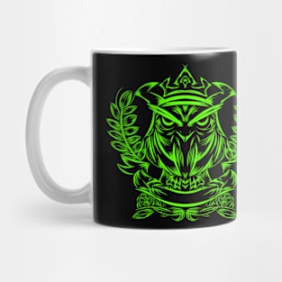 Green owl Mug